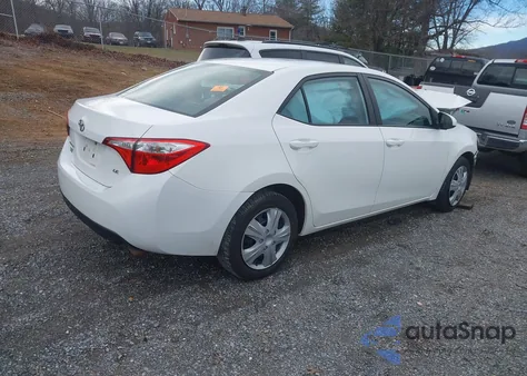 2014 Toyota Corolla Le из США, поврежденный, VIN 5YFBURHE1EP091519